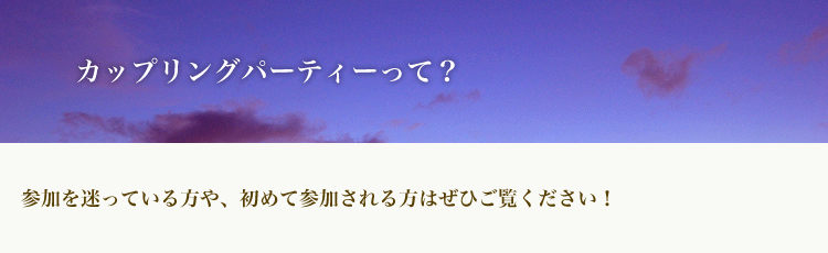 カップリングパーティーって？